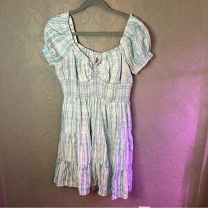 Blue and White Plaid Dress Princess Polly 12 cute dress